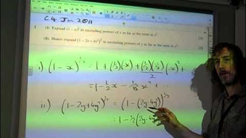 C4 Binomial Theorem OCR January 2011 q1