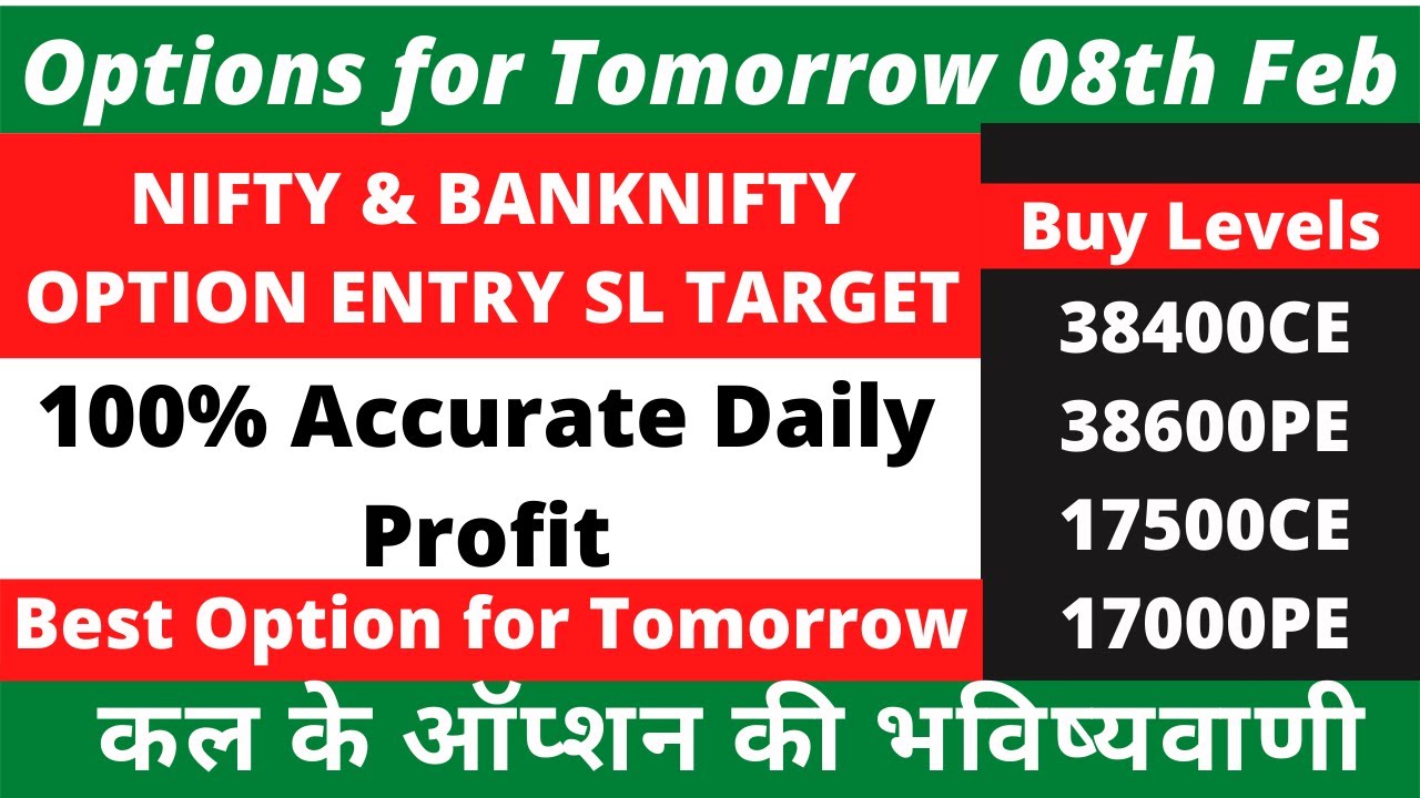 Options for Tomorrow, Bank Nifty Tomorrow Prediction, Nifty Tomorrow