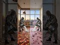 THIS DOUBLE FLOOR IS INSANE 😱 Autumn 🍁 vs Sakura 🌸 #epoxyfloor #transformation #design