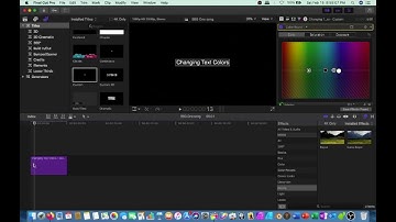 How to Change Text Color in Final Cut Pro 🎞
