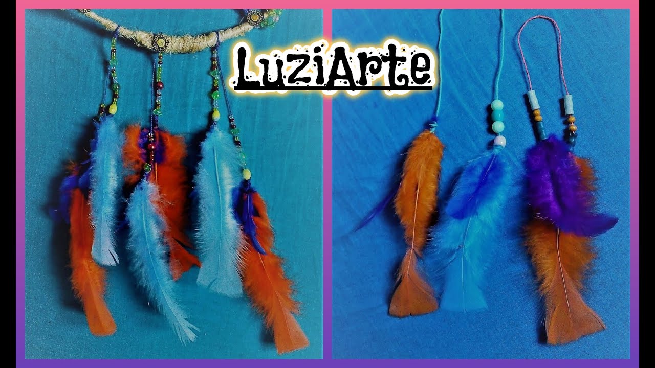 ❄️ Atrapasueños 🦚 3 Formas Sencillas de Aplicar / Prender Plumas 🦢 Filtro dos Sonhos 🦚 Dream catcher