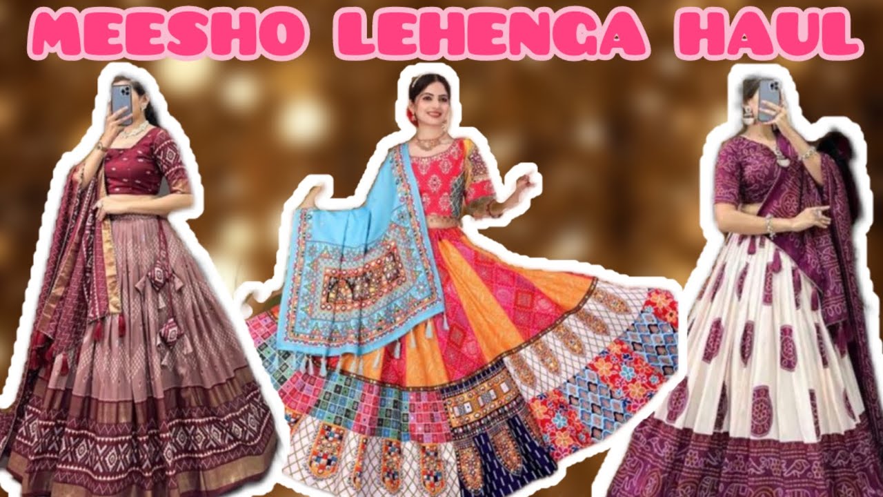 🌸 Meesho Navratri Lehenga Haul 2025 | Affordable & Trendy Outfits for Garba 💃
