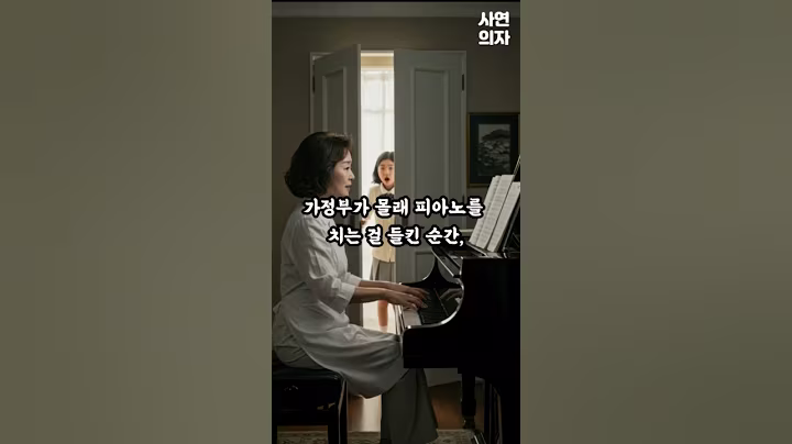 가정부가 피아노에 앉는 순간...모두가... #노후 #오디오북