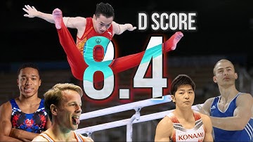 8.4D WORLD HARDEST PARALLEL BARS ROUTINE!