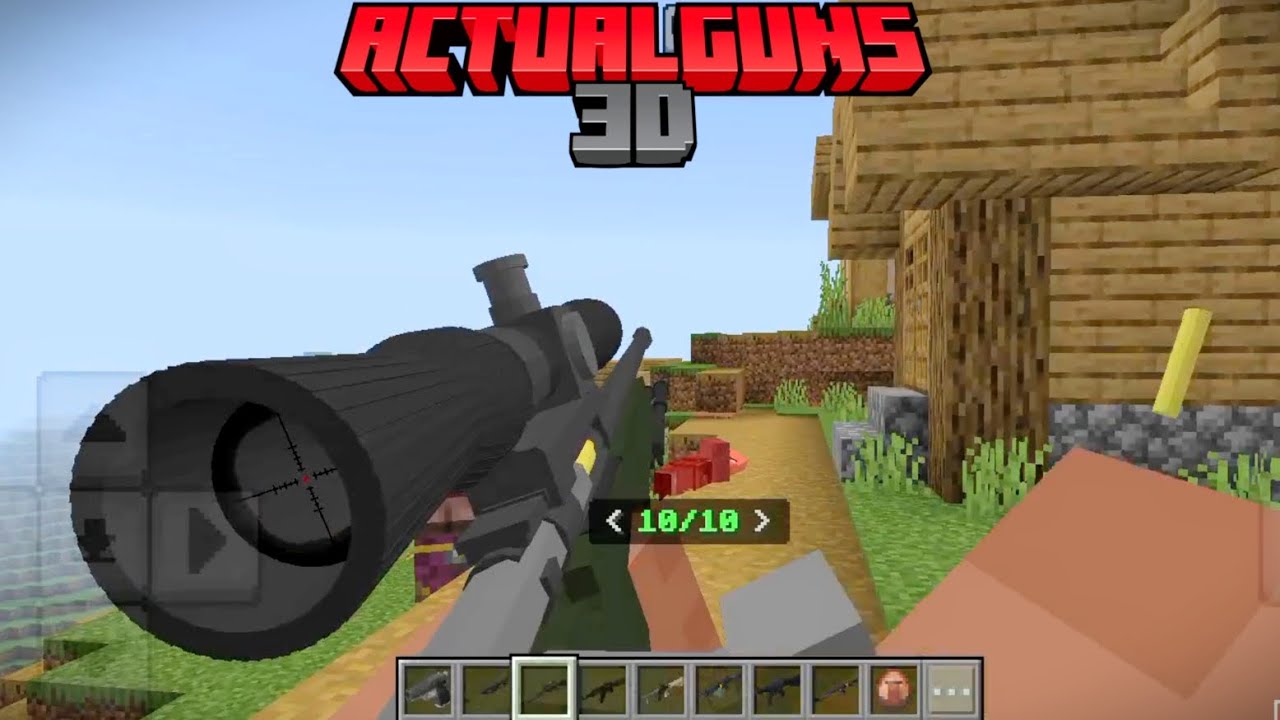New Actual Guns Mod For Minecraft | MINECRAFT PE