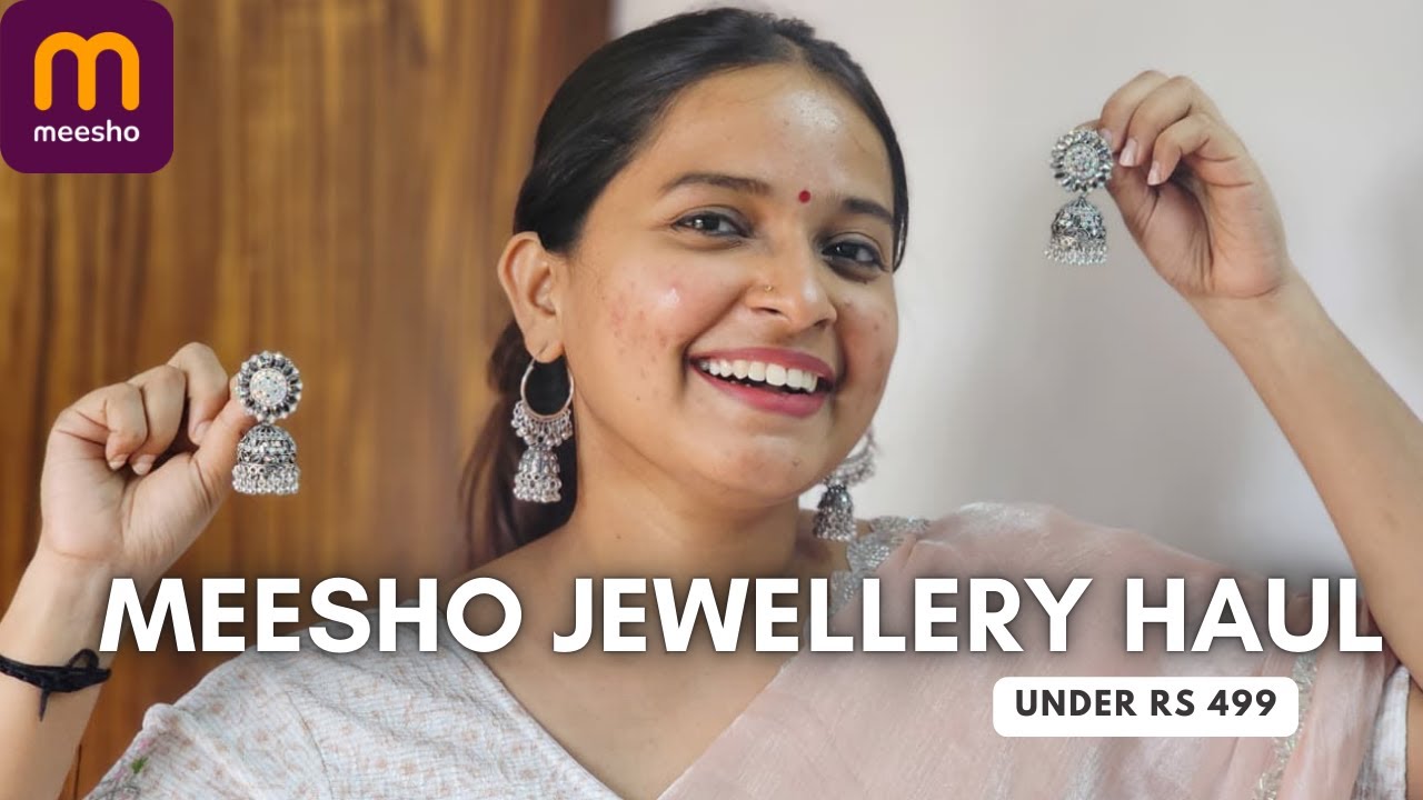 Meesho Jewellery Haul starting @ Rs 100/- | Earrings, Bracelets, Bangles | Dailywear to Partywear!
