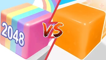 Jelly Run 2048 vs Level Up Jelly - Max Level Gameplay