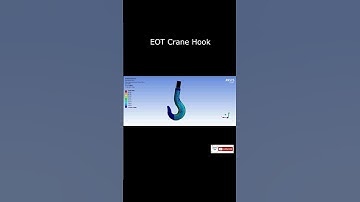 EOT Crane Hook Analysis #shorts #ytshorts #mechanicalengineering #ansys #workbench #stresstest