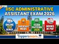 Iisc administrative assistant updated syllabus 2026 | iisc mock tests 2026 #iisc #administration