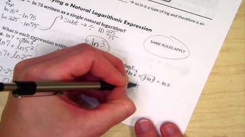 Algebra II   7 6 Natural Logarithms