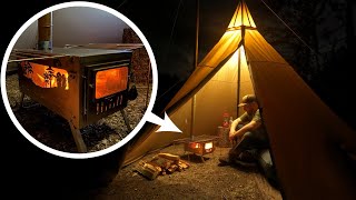 Tent Camping With A Titanium Wood Stove | Pomoly Yarn Tent