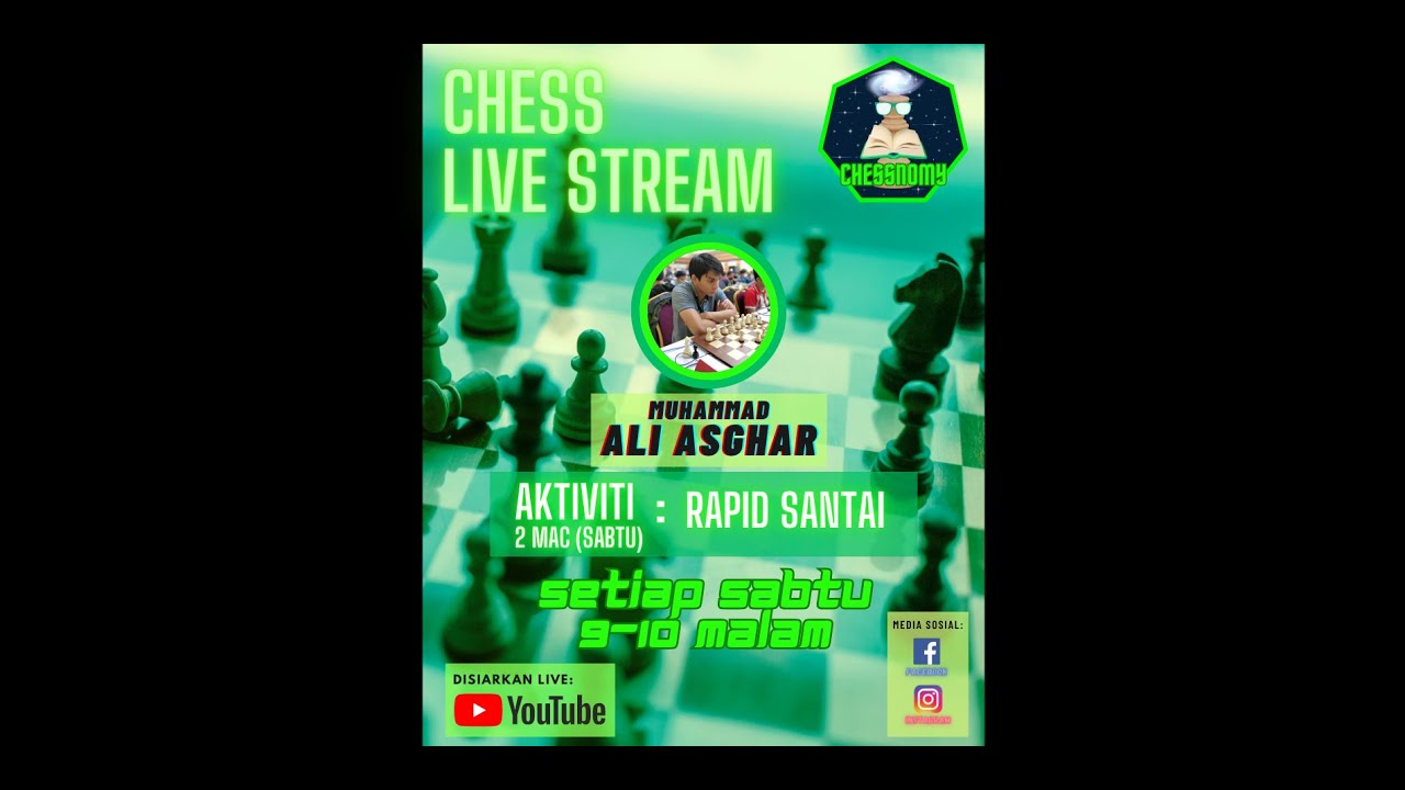 Chess Live Stream - Rapid Santai - YouTube