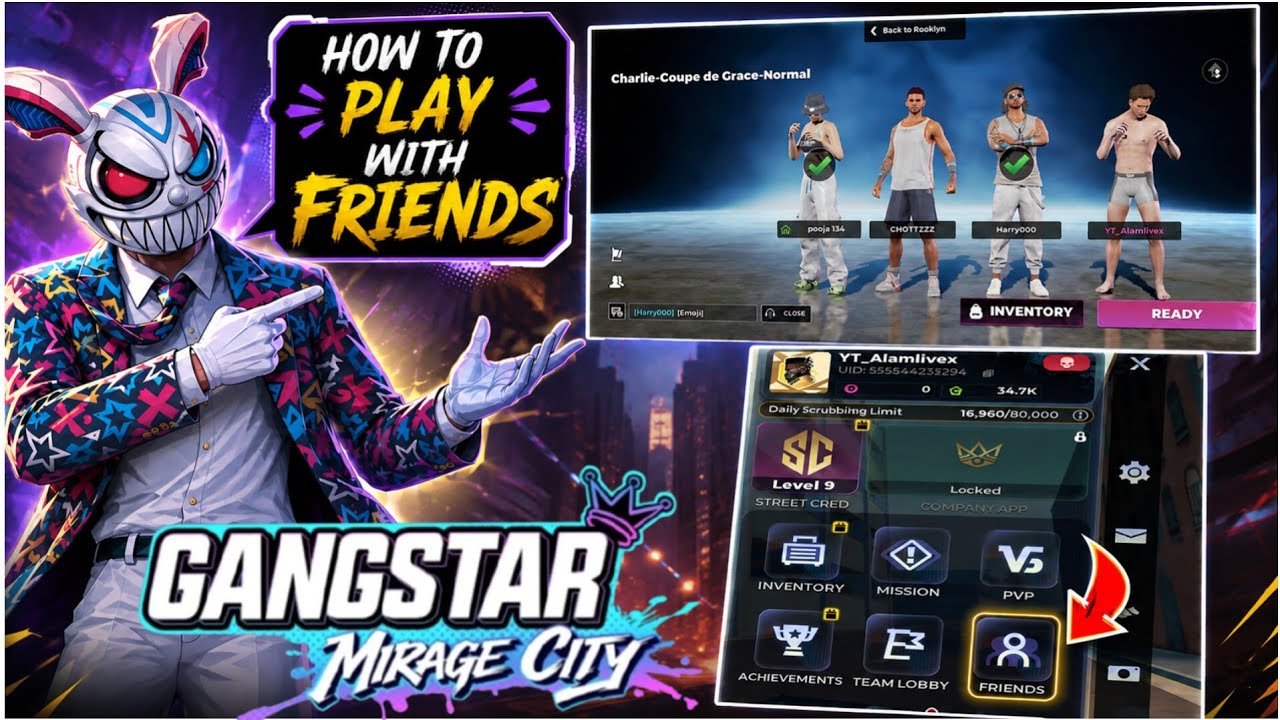 How to Play Gangstar Mirage City With Friends 🫂Multiplayer & Co-Op Full Guide | Gangstar Mirage City