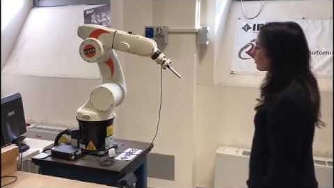 Human-robot interaction on an industrial robot mounting a F/T sensor