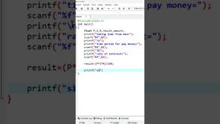 simple interest program in c programing language