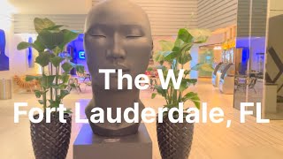 The W, Fort Lauderdale, Florida, on the beach with $55 a day “Resort Fee”.