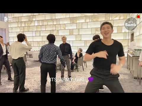 Bts enjoining save me choreography in green room😄😘😍 so cute😘#rm#jin#suga#jhope#jimin#v#jungkook#bts