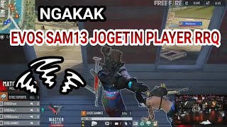 Turnamen free fire,ngakak detik detik EVOS SAM13 JOGETIN PLAYER RRQ