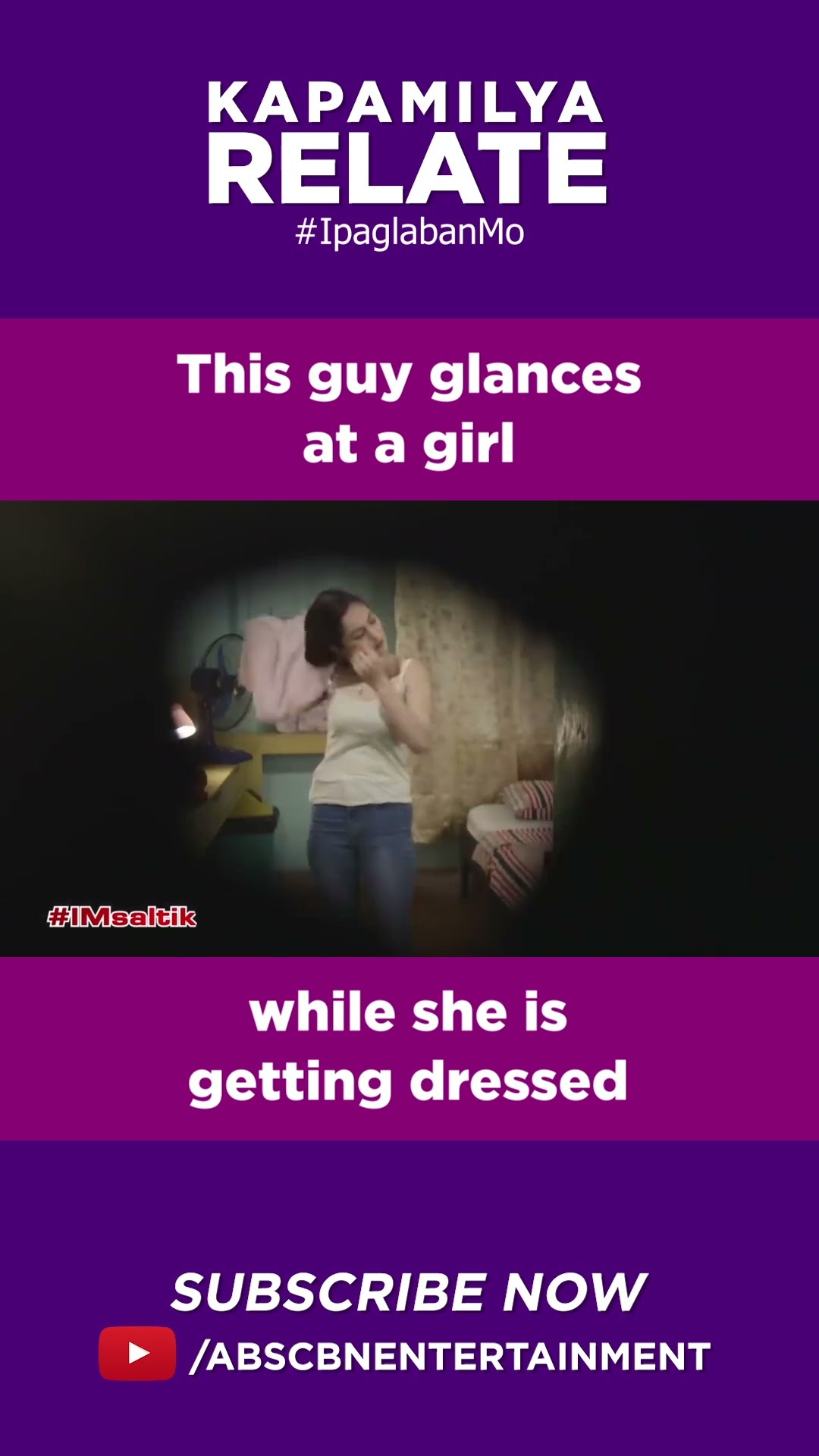 This guy glances at a girl while she is getting dressed | Kapamilya Shorts
