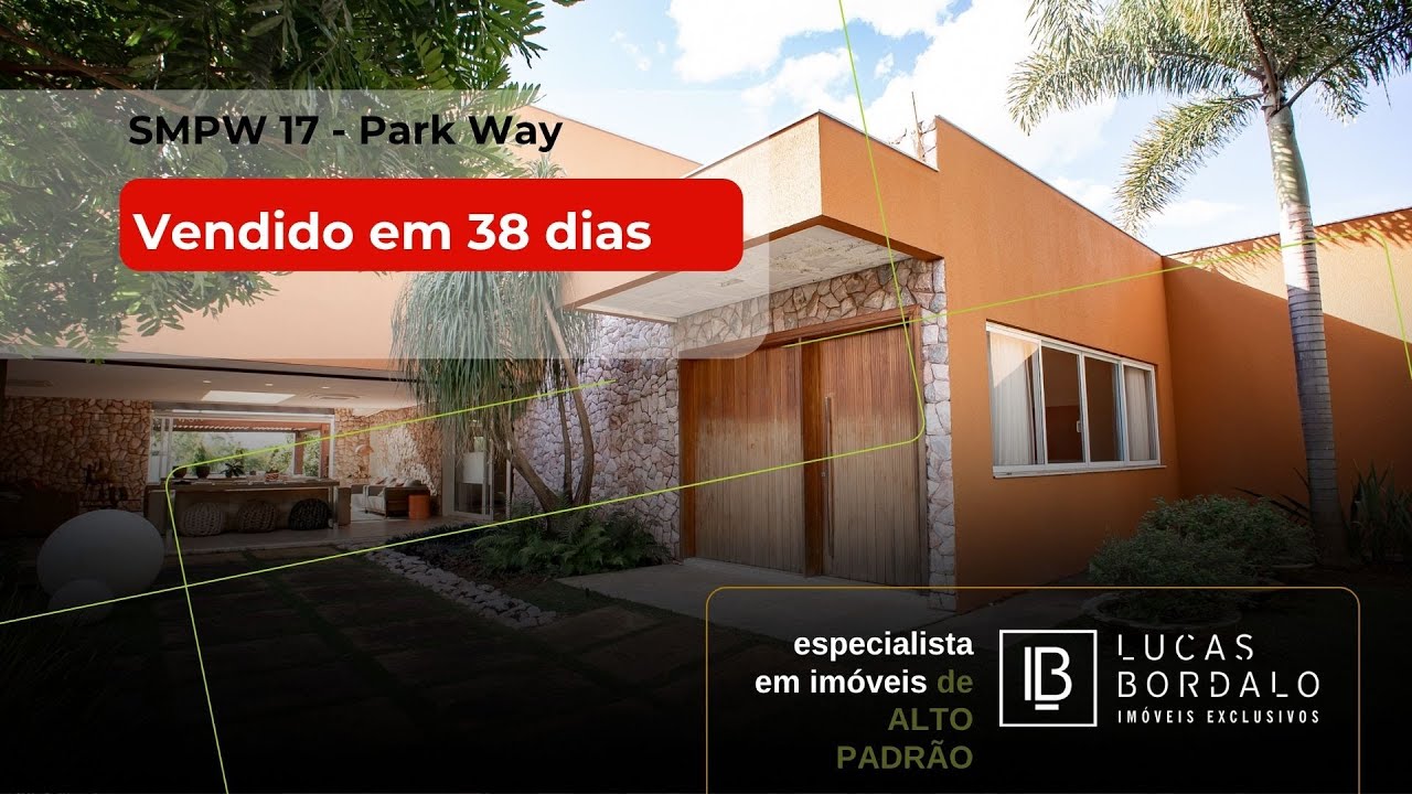 SMPW Qd 17 - 04 suítes, Lazer completo, Área verde, Ac Financiar