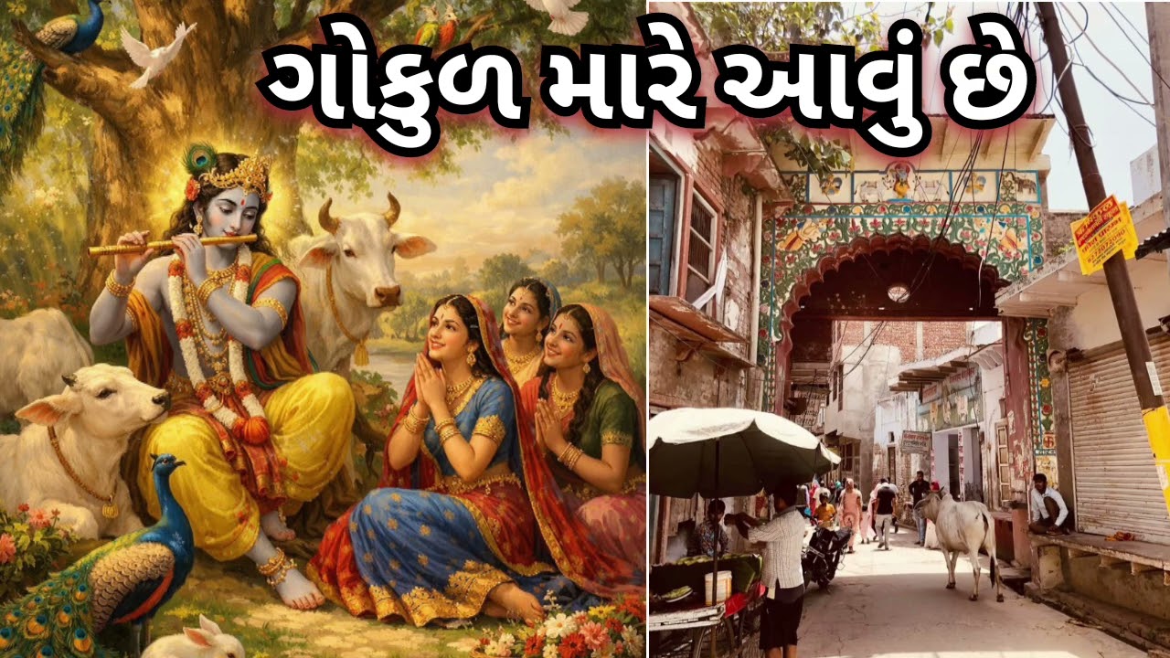 ગોકુળ મારે આવું છે(કીર્તન નીચે લખેલો છે)#viral#garba#maadhav#devotionalsong#krishna#newbhajan#love