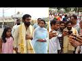 #Peddi Director Buchi Babu with Daughter &amp; Wife Visited Tirumala | Buchi Babu Craze 🔥