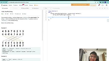 Leetcode C++ - Shuffle Strings - Easy - Linear Single Pointer