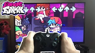 I Played Friday Night Funkin On A 4K Tv With An Xbox One Controller..... How To Do It