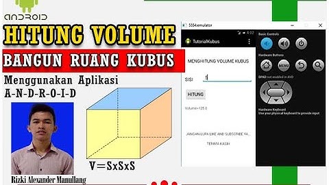 Membuat Aplikasi Menghitung Bangun Ruang (Volume Kubus) dengan Android