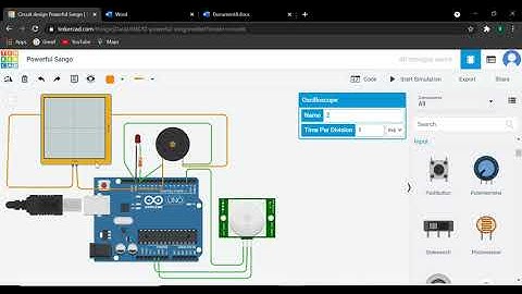DIY Assignment-2 Security Alarm System Using TinkerCAD