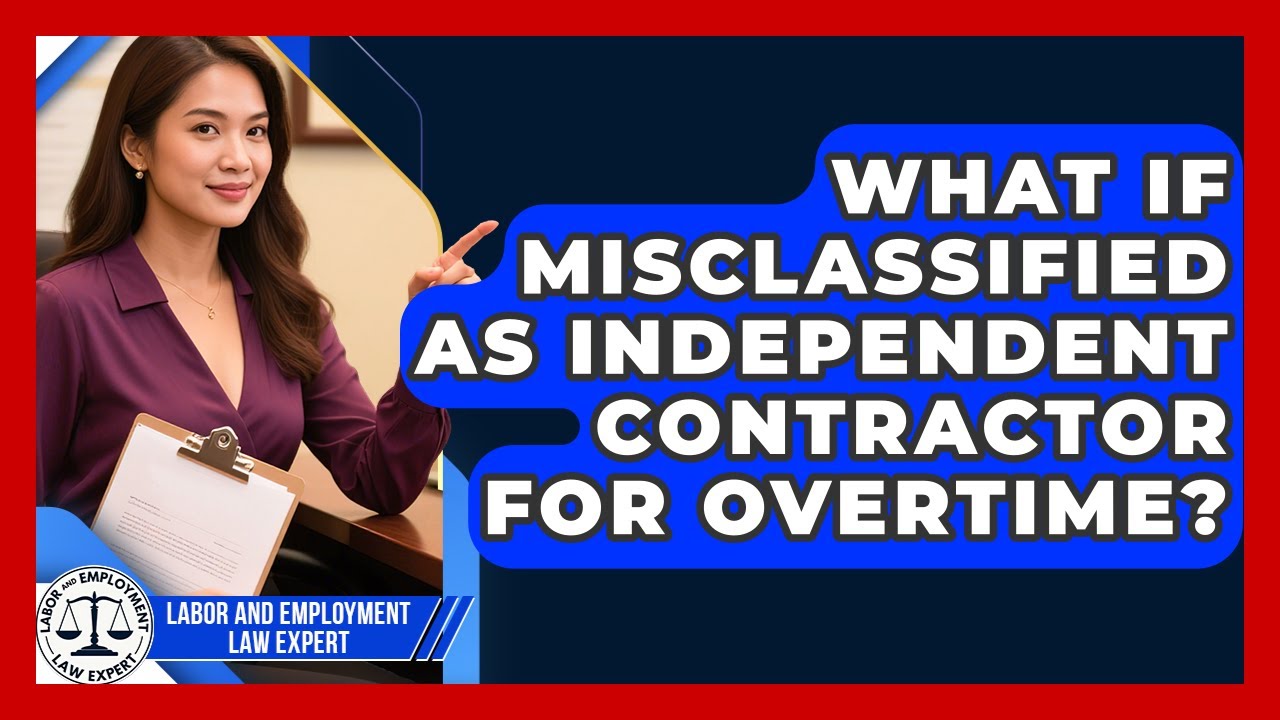 What If Misclassified As Independent Contractor For Overtime? - Labor and Employment Law Expert