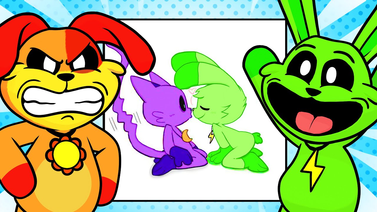 Hoppy e DogDay BRIGARAM pelo CatNap nesse REACT de IMAGENS DE CASAL