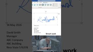 Stop wasting time! Transparent signatures in ms Word 🔥 #wordtips #documents #office