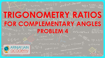 Trigonometry Ratios of Complementary angles - Problem 4 - Maths - Class 10/X