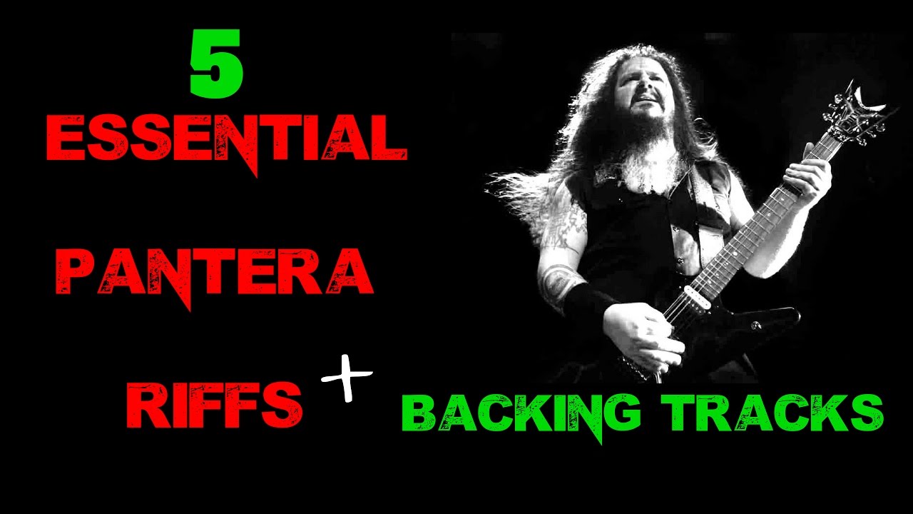 5 Essential Pantera Riffs! Metal Guitar Legend Dimebag Darrel Backing ...