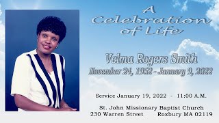 A Celebration of life Velma Rogers Smith