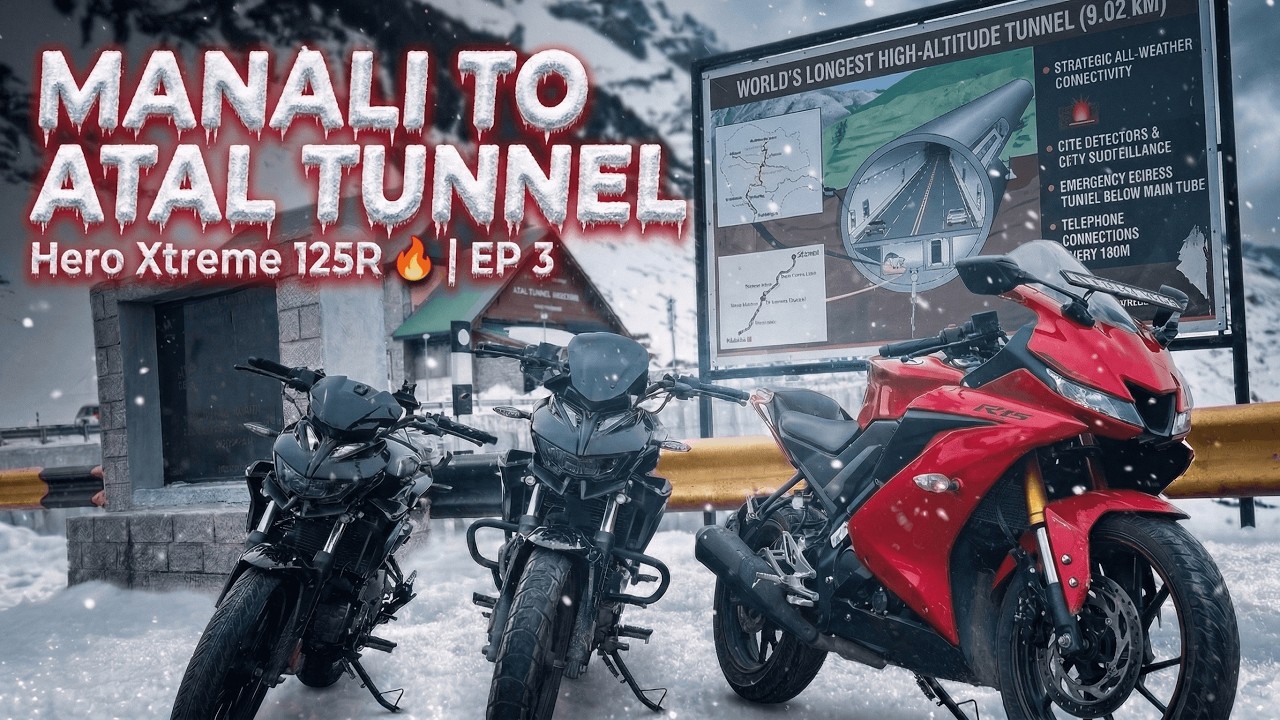 Manali to Atal Tunnel on Hero Xtreme 125R🔥| Ep : 3❤️| YWB Vlogs