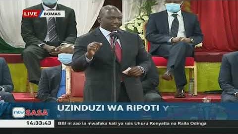 DP Ruto heckled as he boldly criticised elements in BBI report, defended 'Hustler' projects