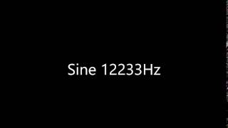 Sine 12233Hz Audio Only