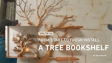 Natural Wood Tree Branch Shelf | How To Make a Tree Bookshelf | 2025 Unique Bookcase Should Have