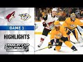 NHL Highlights | Coyotes and Predators, GM1 - Aug. 2, 2020