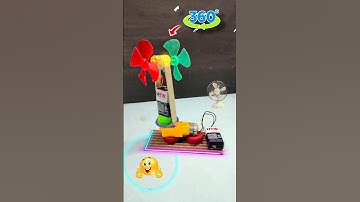 360° rotating table fan 🌀🪭😱 #new #diy #experimnent
