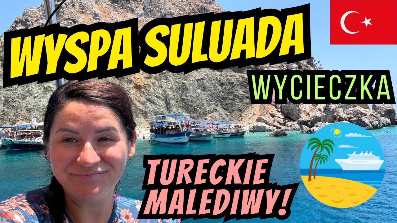 🇹🇷TURECKIE MALEDIWY czyli wyspa SULUADA. Rejs statkiem. Turcja Wycieczka.