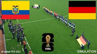 eFootball  PES 2021 | Ecuador vs Germany -  World Cup 2026  Full  Match All Goals  Simulation