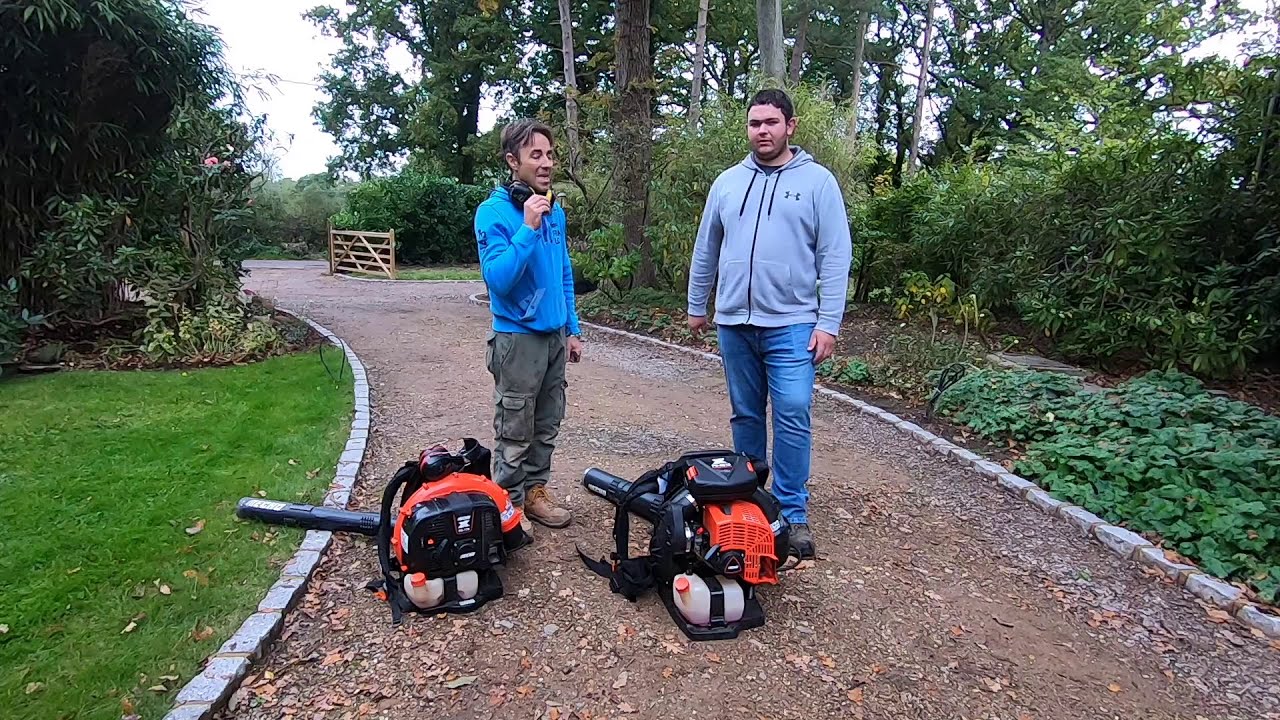 Echo pb770 OR Echo pb8010 Comparison. Action footage.