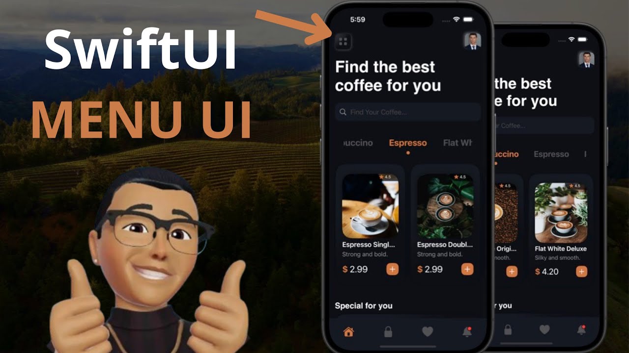 Menu UI - SwiftUI - Speed Code - YouTube