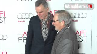 Daniel Day-Lewis and Steven Spielberg arrive at Lincoln World premiere AFI Fest 2012