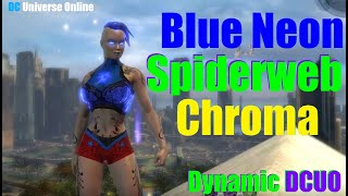 DCUO Blue Neon Spiderweb Chroma Material - Booster Bundle DC Universe Online