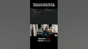 When your script file only contains 2-3 lines of code #shorts #youtubeshorts #codinglife