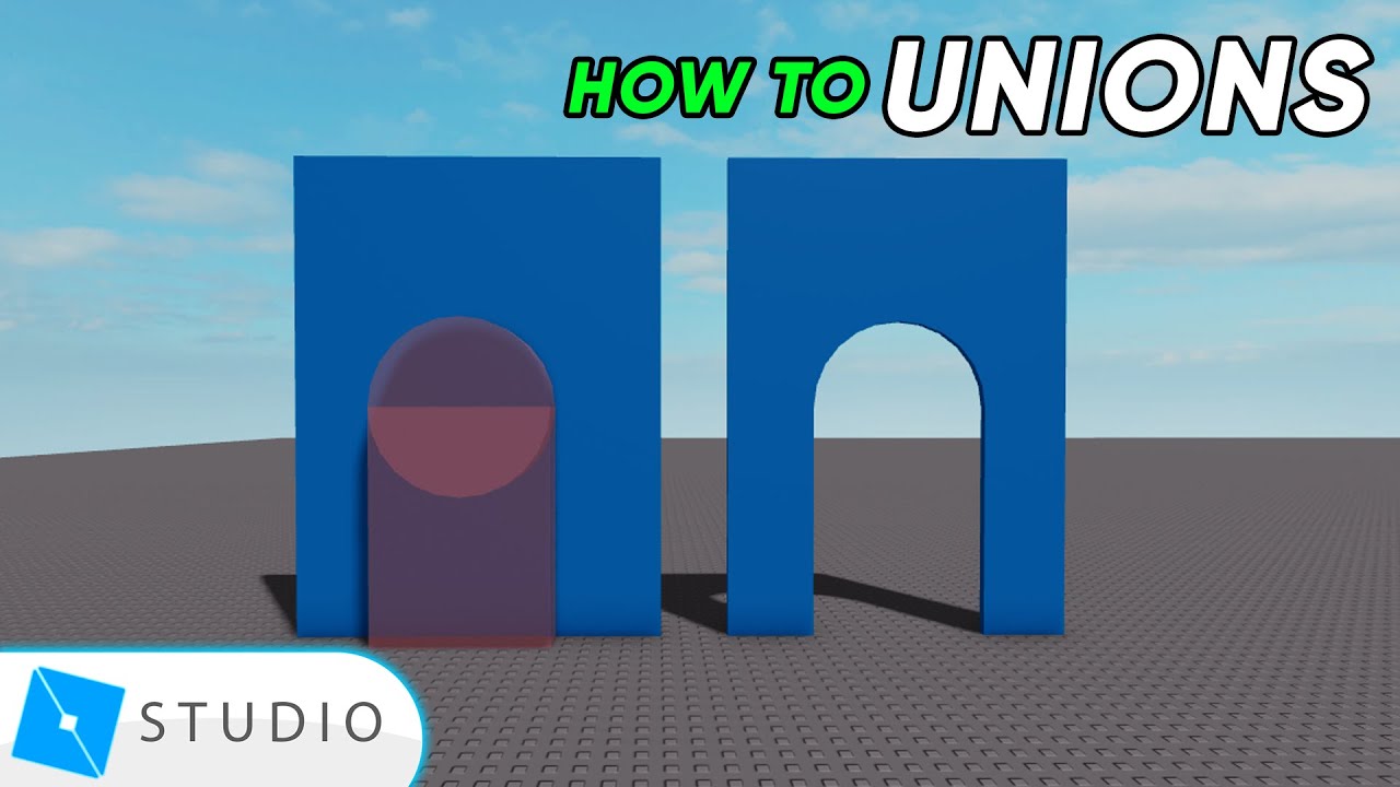 How To Use Unions Cool Shapes Without Blender Roblox Studio Youtube - how to build roblox weapons no unions